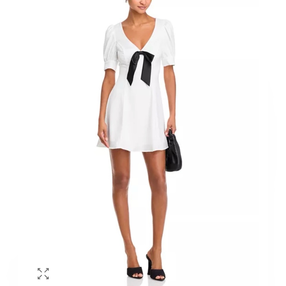 Wayf Alaba Bow Mini Dress